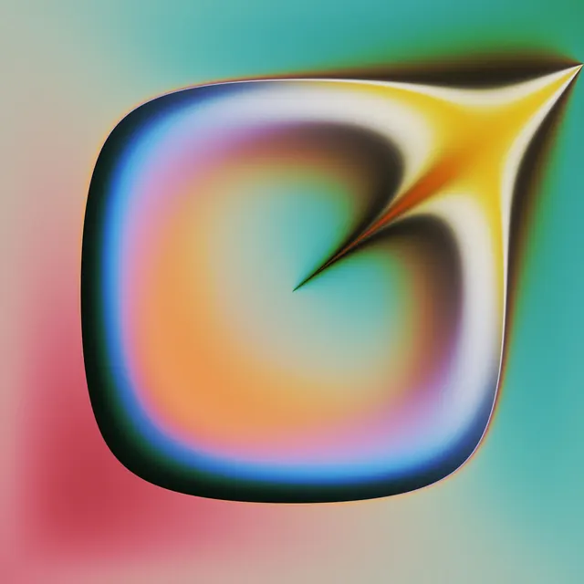 Abstract Gradient Fluid Shape, gradient-heavy, organic, vibrant