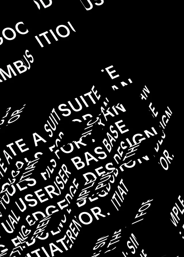 Abstract Typographic Collage, brutalist, maximalist, high-contrast