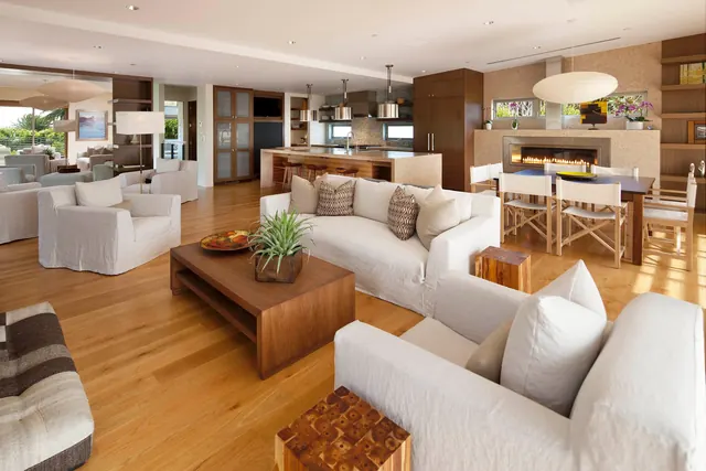 Modern Living Room Interior Design, photographic, luxury, warm