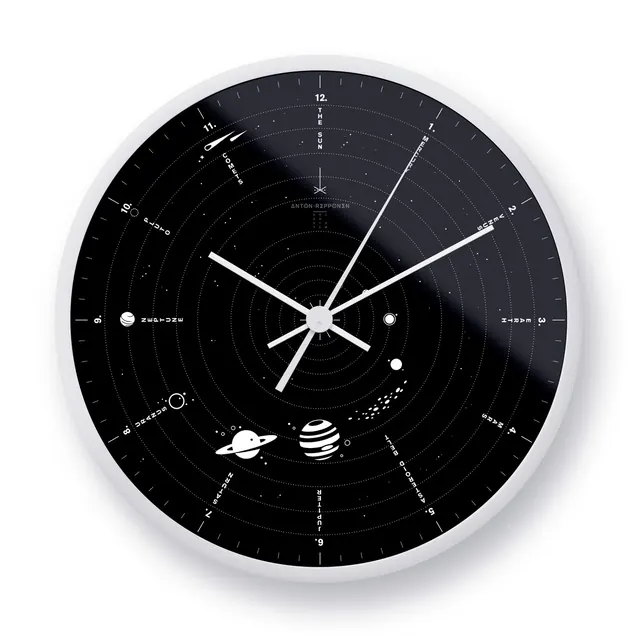 Technical Astronomical Clock Face, minimal, technical, monochrome