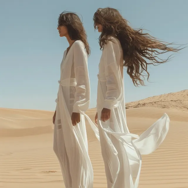 Desert Fashion Editorial, minimal, luxury, light
