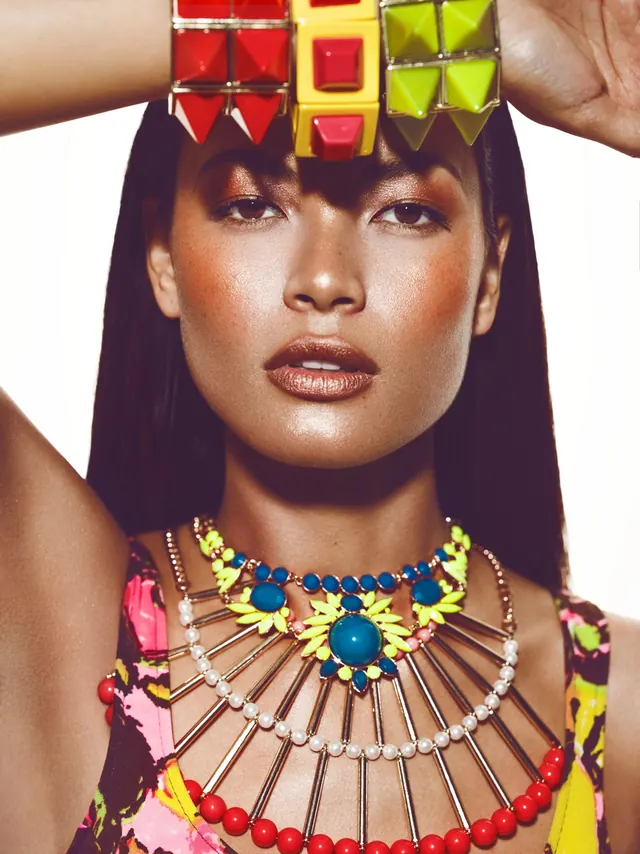 Jewelry Fashion Photography, luxury, maximalist, vibrant