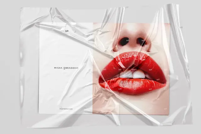 Collage Portrait with Text, editorial, minimal, high-contrast