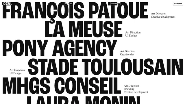 Typography Portfolio Layout, minimal, swiss, high-contrast