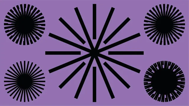 Geometric Starburst Pattern, minimal, geometric, vibrant