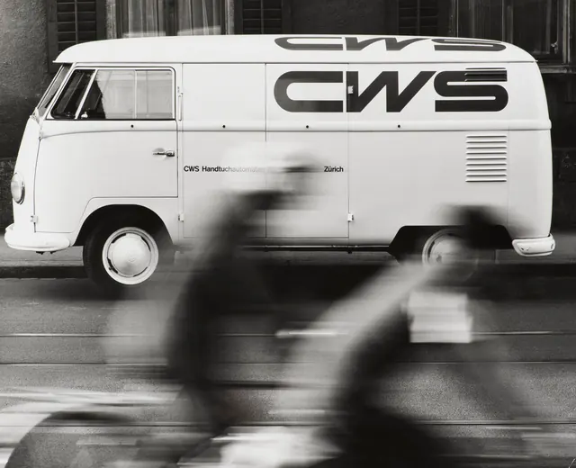 CWS Branding on Van Mockup, minimal, monochrome, monochrome