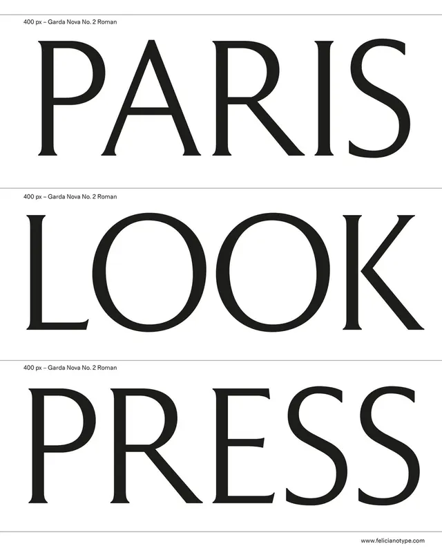 Paris Look Press Typography Layout, minimal, swiss, monochrome