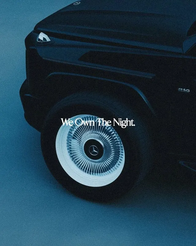 Moon On The Night Car Mockup, photographic, dark-mode, dark