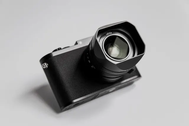 Black Camera Mockup, minimal, photographic, monochrome