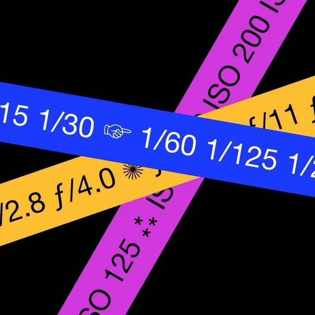 Abstract Film Strip Graphic, minimal, technical, vibrant