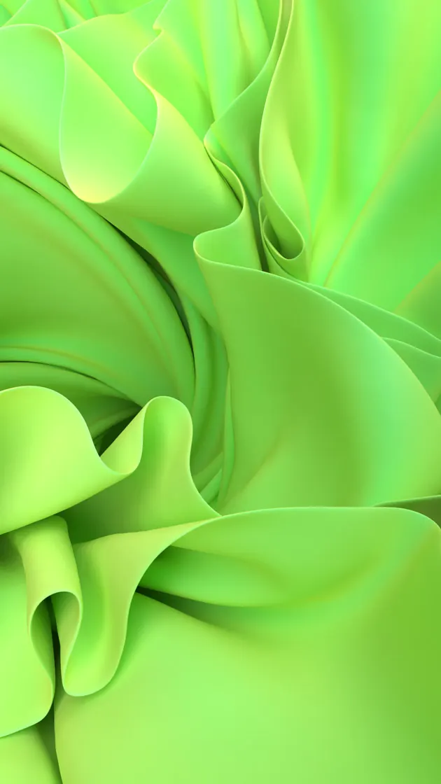 Abstract Green Fabric Waves, organic, abstract, vibrant