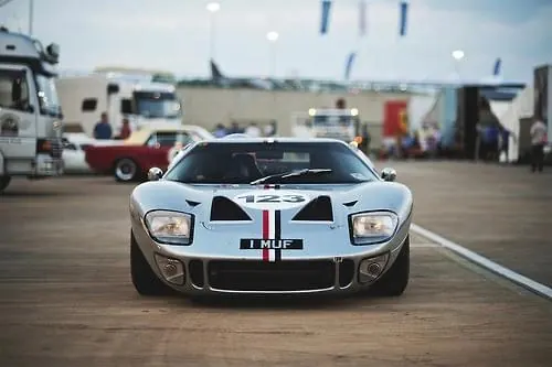 Sports Car Mockup in Showroom, photographic, technical, high-contrast