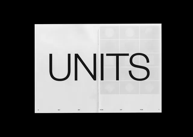 UNITS Wordmark Mockup, minimal, swiss, monochrome