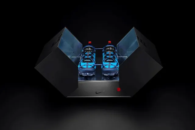 Futuristic Hardware Mockup, minimal, dark-mode, dark