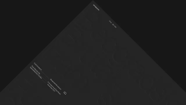 Abstract Geometric Identity System, minimal, dark-mode, dark