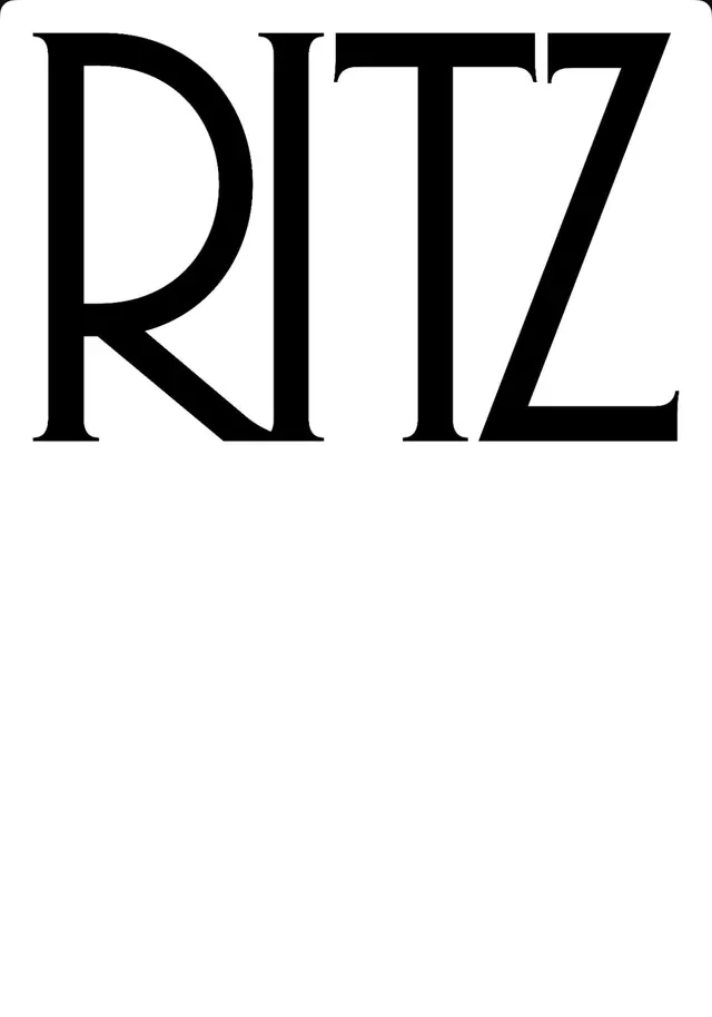 RITZ Wordmark, minimal, monochrome, monochrome