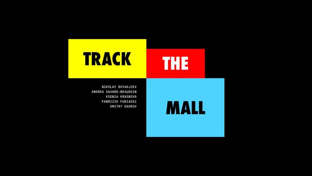 Track The Mall Identity System, minimal, swiss, high-contrast