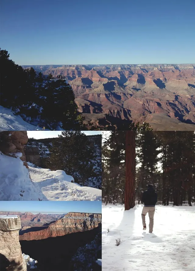 Grand Canyon Landscape Collage, photographic, organic, earthy
