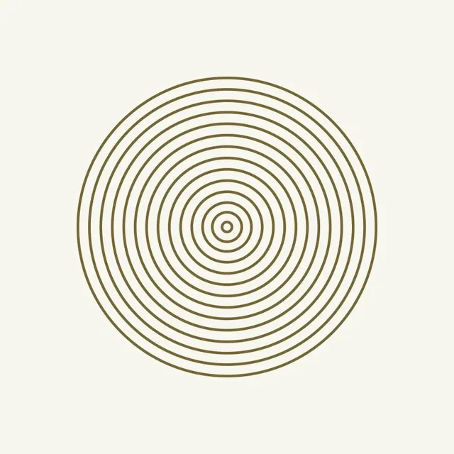 Concentric Circle Line Art, minimal, geometric, monochrome