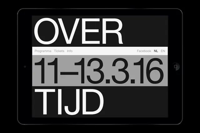OVER Event Poster Mockup, minimal, swiss, high-contrast