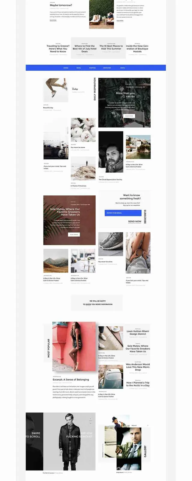 Design Portfolio Layout, minimal, corporate-clean, light