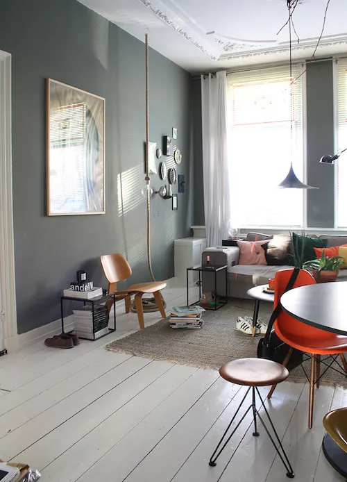 Modern Industrial Interior Design, minimal, photographic, muted