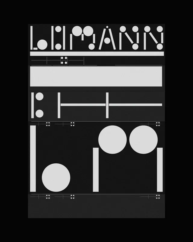LIDMANN Identity System, minimal, swiss, monochrome