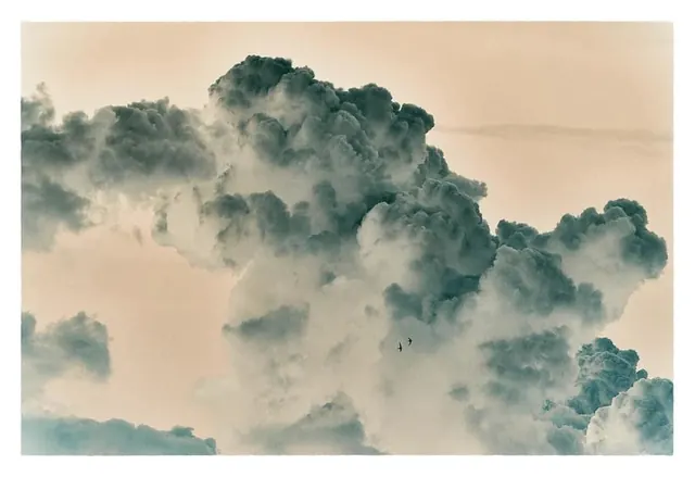 Abstract Cloud Illustration, organic, abstract, muted