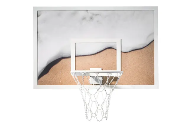 Basketball Hoop Mockup, minimal, photographic, muted
