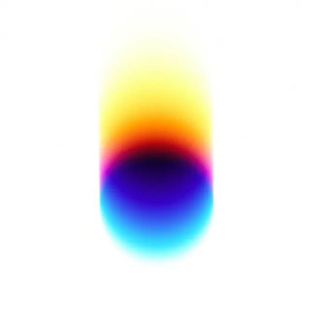 Soft spectrum vertical gradient pill, abstract, gradient-heavy, light