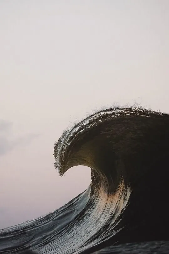 Breaking Wave Photograph, minimal, photographic, monochrome