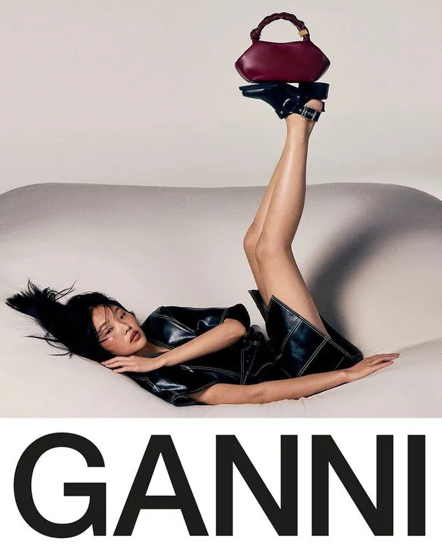 Ganni Fashion Advertisement, luxury, photographic, high-contrast