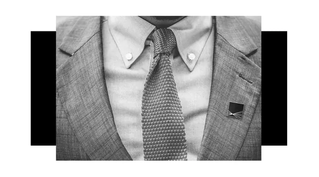 Professional Suit and Tie Mockup, photographic, corporate-clean, muted