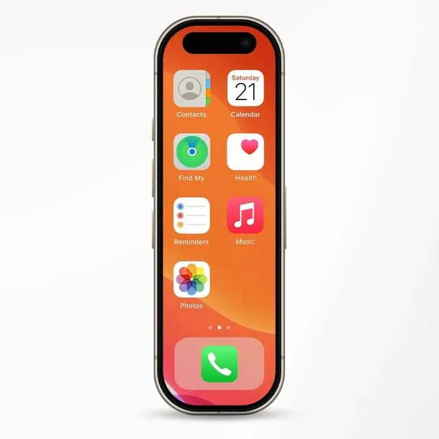 Mobile App UI Mockup, minimal, flat, vibrant