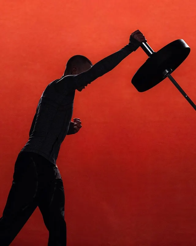 Silhouette of a DJ Performing, photographic, minimal, vibrant