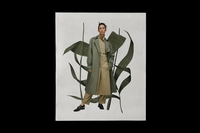 Illustrated Man in Trench Coat, illustrated, organic, muted