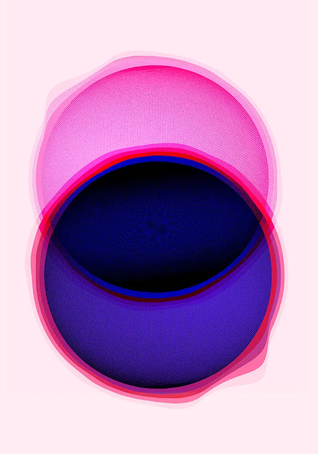 Concentric Gradient Circles, minimal, geometric, vibrant