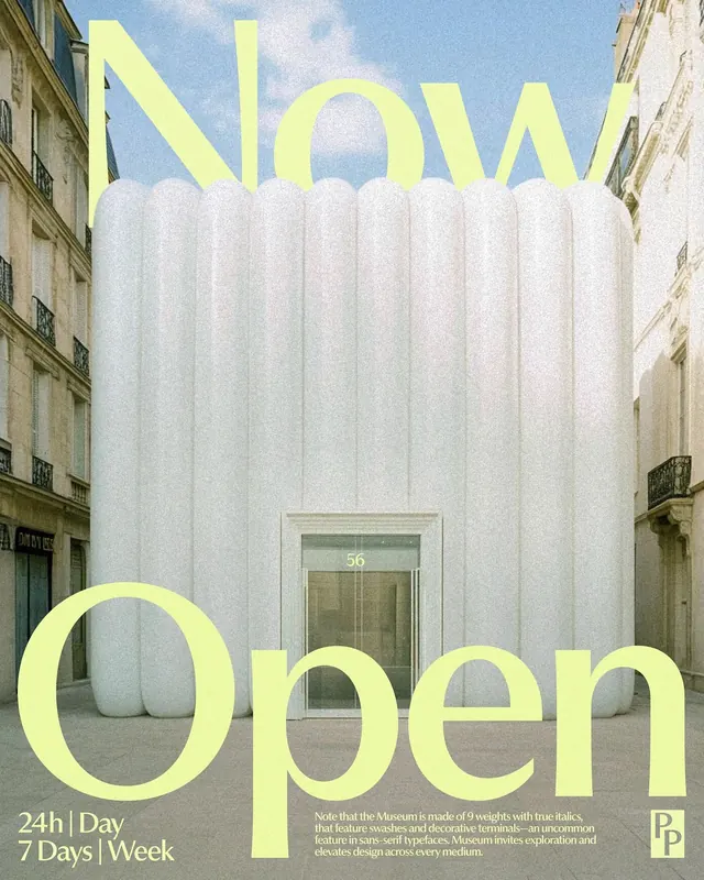 Now Open Promotional Poster, minimal, photographic, light