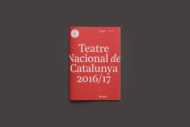 Teatre Nacional de Catalunya 2016/17 Poster, minimal, swiss, high-contrast