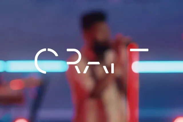 Motion-Still Wordmark Overlay, photographic, minimal, high-contrast