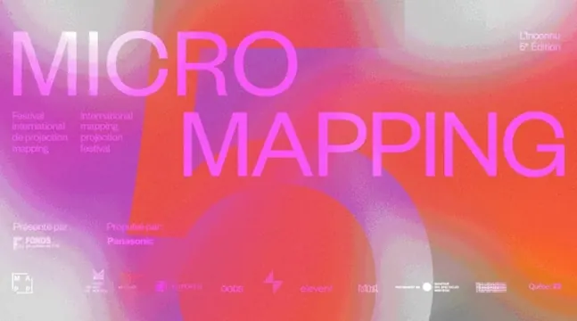 Micro Mapping Typography Design, gradient-heavy, maximalist, vibrant