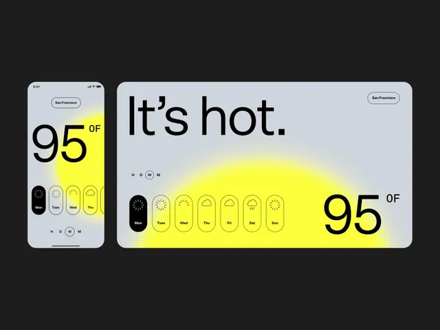 It's Hot. Payment Card Design, minimal, flat, high-contrast