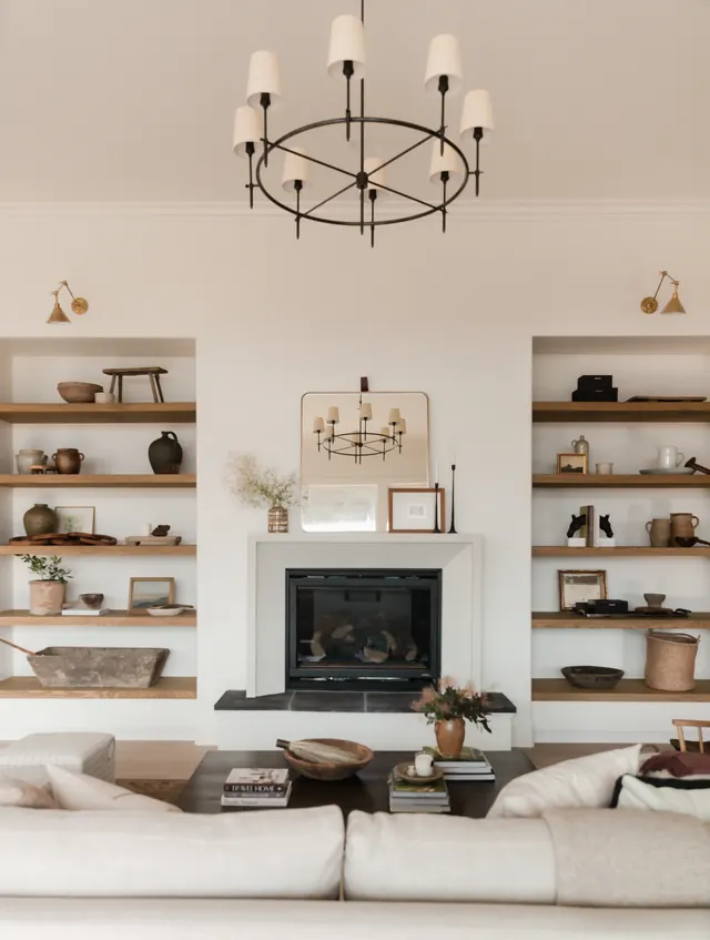 Modern Living Room Interior, minimal, luxury, light