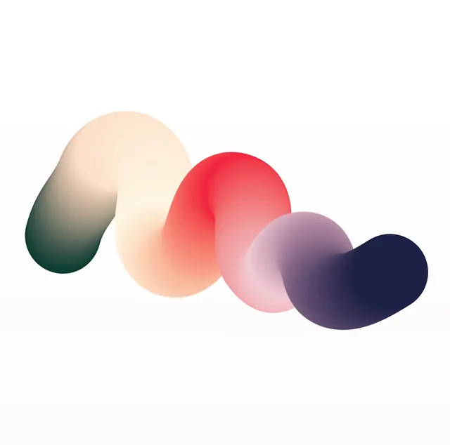 Abstract Fluid Gradient Shapes, minimal, organic, pastel