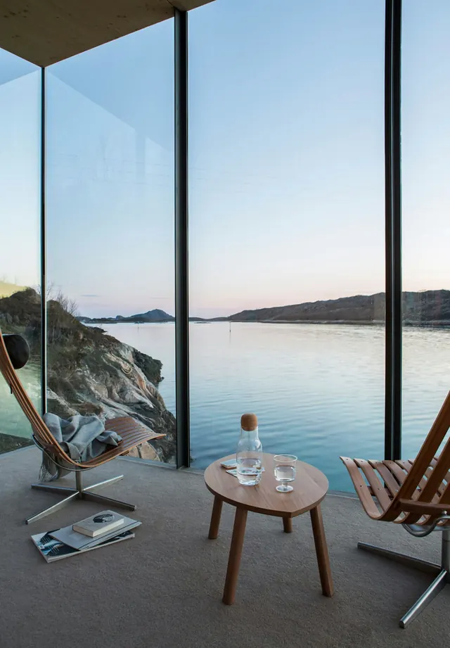 Modern Interior with Coastal View, minimal, luxury, light