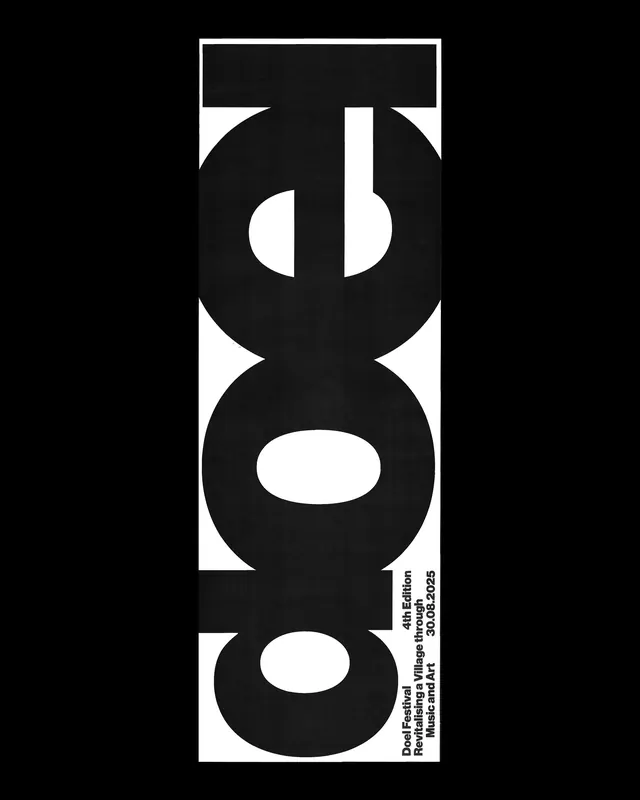 Vertical Wordmark Design, minimal, swiss, monochrome