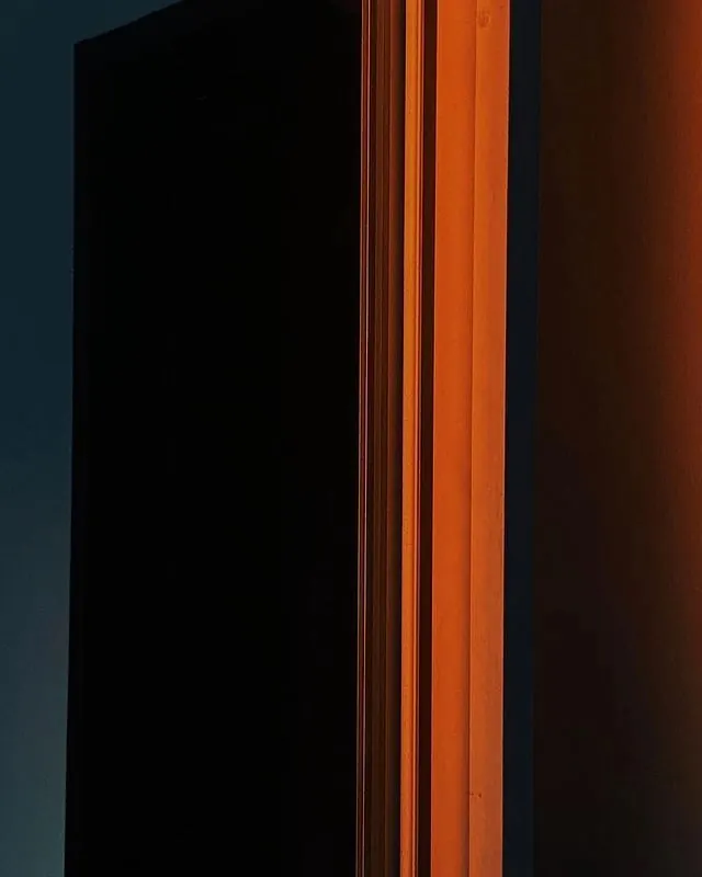 Abstract Vertical Gradient Lines, minimal, geometric, dark