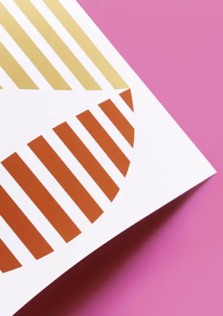 Geometric Abstract Graphic with Stripes, minimal, geometric, vibrant