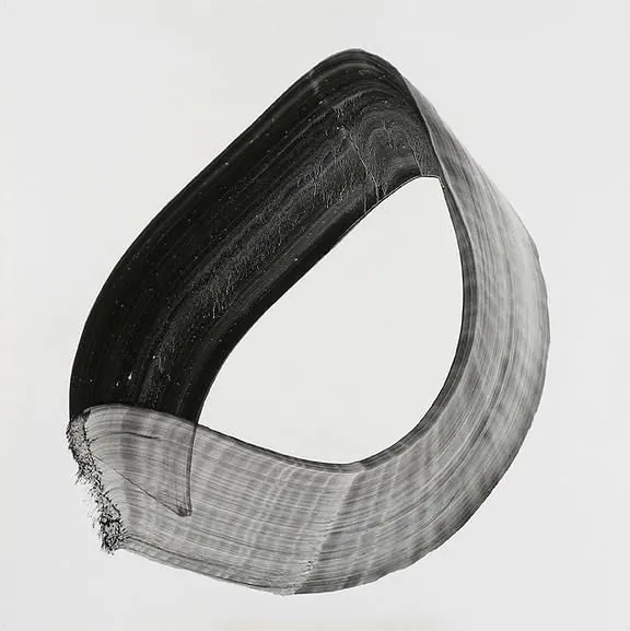 Abstract Ribbon Graphic, minimal, monochrome, monochrome