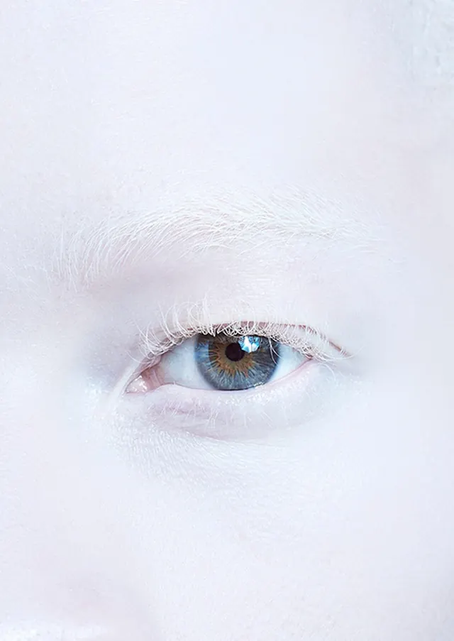 Close-up of a Human Eye, minimal, photographic, light